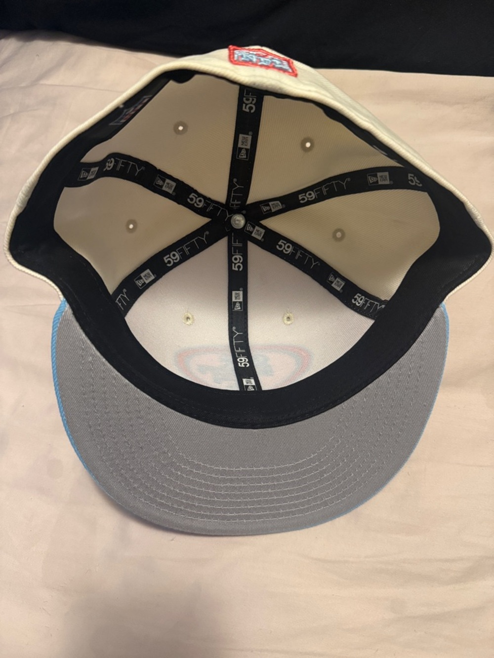 New Era Grey and Light Blue San Francisco 49ers Fitted Hat - Picture 3 of 3